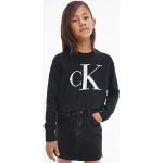 Pulls Calvin Klein noirs à logo bio éco-responsable de créateur Taille 12 ans pour fille en promo de la boutique en ligne Calvinklein.fr 