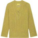 Pulls Zadig & Voltaire jaunes en laine éco-responsable à manches longues Taille XS pour femme 