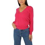 Pulls en laine roses à col en V Taille XL look fashion pour femme 