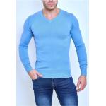 Pull Manches Longues Col V Ciel Homme