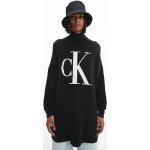 Pulls de créateur Calvin Klein noirs à mailles à manches longues Taille XXL pour femme 