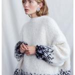 Pulls en laine d'hiver à rayures en laine pour femme 
