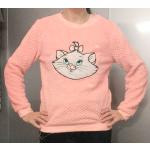 Pull Polaire Rose Fluo Marie Les Aristochats Disney 38 - 40 Sweat Manches Longues Chaud Pyjama