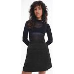 Pulls de créateur Calvin Klein noirs à mailles à manches longues Taille XL pour femme en promo 