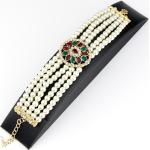 Bracelets de perles de mariage vert d'eau en cristal à perles style ethnique pour femme 