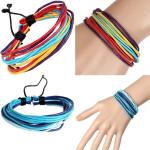 Bracelets multicolores ethnique fait main style ethnique pour femme 