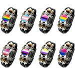 Bracelet en cuir arc-en-ciel LGBT lesbiennes Gay Pride, Style rétro Punk, amitié Couple, bouton pression, bijoux pour femmes et hommes