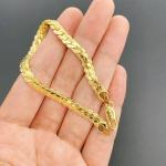 Bracelets de mariage gris acier en or jaune ethnique style ethnique pour femme 