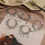 Bracelets de mariage en zinc à motif ours look fashion pour femme 