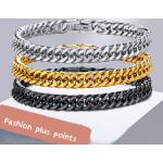Bracelets de perles gris acier en acier à perles look fashion pour enfant 