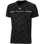 Maillots de sport Puma noirs en polyester à motif Autriche respirants Taille S en promo 