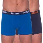 PUMA Basic Boxers Caleçon, Bleu, S (Lot de 2) Homme