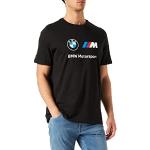 T-shirts Puma BMW noirs à manches courtes Licence BMW à manches courtes Taille S look fashion pour homme 