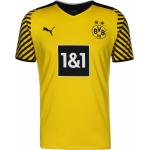 Maillots de sport jaunes en polyester Borussia Dortmund respirants à manches courtes Taille S 