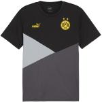 Maillots de sport Puma Dortmund noirs en polyester Borussia Dortmund respirants Taille M en promo 