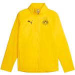 Coupe-vents Puma Dortmund jaunes en nylon Borussia Dortmund imperméables coupe-vents à col montant Taille M en promo 