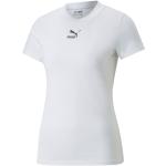 T-shirts col rond Puma blancs à manches courtes à col rond Taille M classiques pour femme 