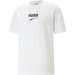 T-shirts col rond Puma blancs à manches courtes à col rond Taille M classiques pour homme 
