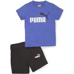 T-shirts à col rond Puma bleus enfant 