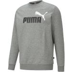 PUMA Ess+ 2 Col Big Logo Sweat-Shirt pour Homme, Homme, Maillot de survêtement, 586762-03, Gris Moyen chiné, M