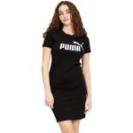 Robes t-shirt Puma Essentials noires à manches courtes Taille L look casual pour femme 