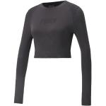 T-shirts Puma EvoKNIT noirs à manches longues à manches longues Taille XS pour femme 