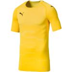 Maillots de sport Puma EvoKNIT jaunes en fil filet Taille S pour homme en promo 