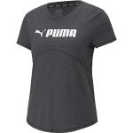 PUMA Fit Heather Tee T-Shirt Femme, Noir chiné, XS