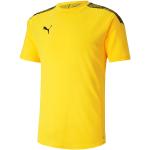T-shirts col rond Puma jaunes en polyester respirants à manches courtes à col rond Taille S pour homme en promo 