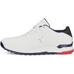 Chaussures de golf Puma PROADAPT blanches en cuir Pointure 47 look fashion pour homme en promo 