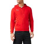 Vestes zippées Puma teamGOAL rouges à capuche Taille 3 XL pour homme 