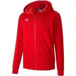 Vestes zippées Puma teamGOAL rouges à capuche Taille 3 XL pour homme en promo 