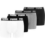 Boxers Puma Basic blancs en lot de 4 Taille S look fashion pour homme 