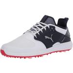 PUMA Homme Ignite Pwradapt Caged Chaussures de Golf, Blanc White Silver Peacoat, 46.5 EU