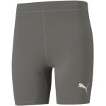 Shorts de sport Puma Liga gris en polyester respirants Taille XXL pour homme en promo 