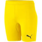 Shorts de sport jaunes en polyester respirants Taille M 