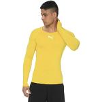 T-shirts Puma Liga jaunes à manches longues à manches longues Taille XXL look fashion pour homme en promo 