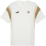 T-shirts col rond Puma blancs à motif ville Manchester City F.C. à manches courtes à col rond Taille M en promo 
