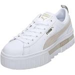 Chaussures d'athlétisme Puma Mayze blanches en caoutchouc Pointure 39 look fashion pour femme en promo 