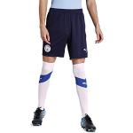 Puma MCFC Shorts Replica Homme, Peacoat-Whisper White, FR : L (Taille Fabricant : L)