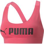 Brassières de sport Puma Fit roses en polyester respirantes Taille XS pour femme en promo 