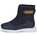 PUMA Unisex Kinder Puma Nieve Boot Wtr Ac Ps Sneaker, Peacoat Vibrant Orange Blue, 30.5 EU