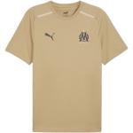 T-shirts col rond Puma beiges Olympique de Marseille à manches courtes à col rond Taille XXL look casual en promo 