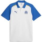 Polos Puma bleus Olympique de Marseille à manches courtes Taille S look fashion pour homme 