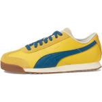 Chaussures de sport Puma Roma jaunes look fashion pour homme 
