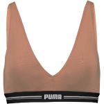 Brassières de sport Puma marron en modal à bonnet rembourré Taille XS pour femme en promo 