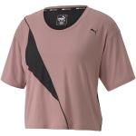 T-shirts à col rond Puma Fitness violets en fil filet enfant look fashion 