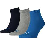 Chaussettes de sport Puma bleues en lot de 3 Pointure 38 look fashion pour femme en promo 