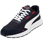 PUMA Unisex Adults' Fashion Shoes RUNTAMED Trainers & Sneakers, PUMA NAVY-PUMA WHITE-FOR ALL TIME RED, 46