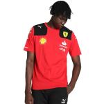 PUMA Scuderia Ferrari - 2023 T-Shirt de l'équipe Carlos Sainz - Rouge - Hommes - Taille: S